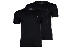 Emporio Armani Herren T-Shirt 2er Pack ENDURANCE Rundhals Regular Fit Dunkelblau/Schwarz/Grau/Blau/Lila/Rot/Beige