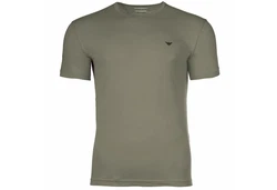 Emporio Armani Herren T-Shirt 2er Pack ENDURANCE Rundhals Regular Fit Schwarz/Grün