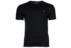 Emporio Armani Herren T-Shirt 2er Pack ENDURANCE Rundhals Regular Fit Schwarz/Grün