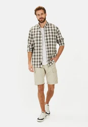 camel active Karohemd Button-Down Braun/Grau/Khaki/Weiß/Schwarz/Rot/Dunkelgrün