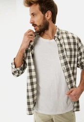 camel active Karohemd Button-Down Braun/Grau/Khaki/Weiß/Schwarz/Rot/Dunkelgrün