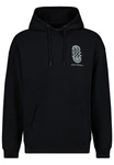 SUBLEVEL Hoodie mit Smileys Schwarz/Dunkelblau