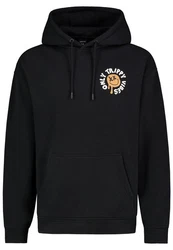SUBLEVEL Hoodie mit Smileys Schwarz/Lila