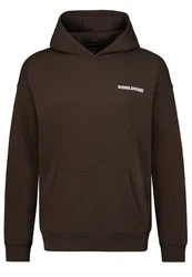 SUBLEVEL Worldwide Hoodie Dunkelbraun/Grau/Braun/Khaki/Dunkelgrün