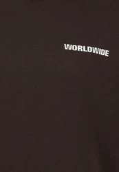 SUBLEVEL Worldwide Hoodie Dunkelbraun/Grau/Braun/Khaki/Dunkelgrün