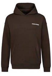 SUBLEVEL Worldwide Hoodie Dunkelbraun/Grau/Braun/Khaki/Dunkelgrün
