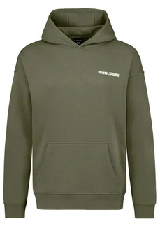 SUBLEVEL Worldwide Hoodie Dunkelgrün/Khaki