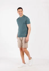 Key Largo Poloshirt 'Siena' Türkis/Grün