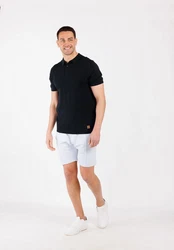 Key Largo Poloshirt 'Siena' Schwarz/Dunkelblau/Rot/Braun