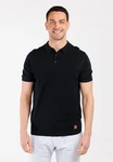 Key Largo Poloshirt 'Siena' Schwarz/Dunkelblau/Rot/Braun