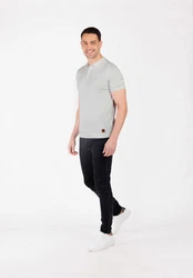 Key Largo Poloshirt 'Siena' Grau/Hellgrau/Khaki