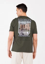 Key Largo T-Shirt MT KLPOSTCARD Dunkelgrün/Grün