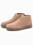 OMBRE Schnürboots Beige/Braun