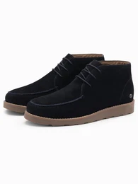 Schnrboots aus Wildleder Schnrboots