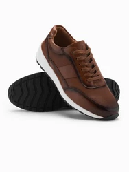 OMBRE Sneakers aus Öko-Leder Braun/Dunkelbraun/Beige