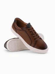 OMBRE ko-Leder Sneaker Braun/Dunkelbraun