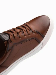 OMBRE ko-Leder Sneaker Braun/Dunkelbraun