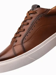 OMBRE ko-Leder Sneaker Braun/Dunkelbraun