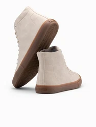 OMBRE Knöchelhohe Herren-Turnschuhe Beige/Braun/Khaki