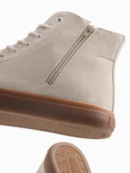 OMBRE Knöchelhohe Herren-Turnschuhe Beige/Braun/Khaki