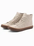 OMBRE Knöchelhohe Herren-Turnschuhe Beige/Braun/Khaki