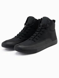 OMBRE Herren-Sneaker Sneakerboots Schwarz