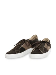 Spieth & Wensky Sneaker ASKOT Dunkelgrün/Dunkelbraun/Creme/Khaki