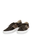 Spieth & Wensky Sneaker ASKOT Dunkelgrün/Dunkelbraun/Creme/Khaki