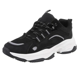 Herren Low-Top Freizeit Sneaker (88828864) Flach Sneakers in Schwarz