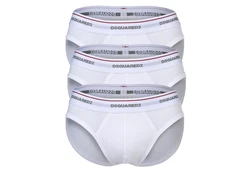 Dsquared2 Slip Herren 3-Pack Brief Rosa/Weiß/Creme/Grau/Bordeaux/Braun
