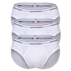 Dsquared2 Slip Herren 3-Pack Brief Rosa/Weiß/Creme/Grau/Bordeaux/Braun