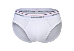 Dsquared2 Slip Herren 3-Pack Brief Rosa/Weiß/Creme/Grau/Bordeaux/Braun