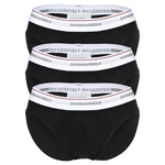 Dsquared2 Slip Herren 3-Pack Brief Schwarz/Dunkelrot/Bordeaux
