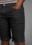 Arizona Jeansshorts gerader Schnitt niedrige Leibhöhe Dunkelgrau/Grau/Schwarz