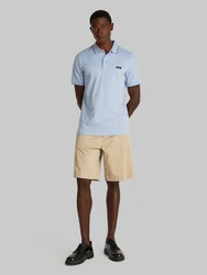 Calvin Klein Poloshirt STRETCH PIQUE TIPPING POLO Blau/Hellblau/Grau