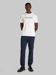 Calvin Klein Herren Hosen 'MODERN TWILL SLIM CHINO' Dunkelblau/Blau