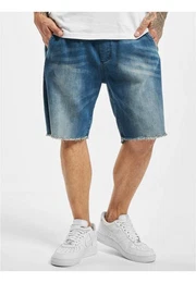 Stoffhose Herren Jeanshorts Sleg Medium Denim (1-tlg)