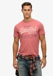 Superdry Rundhalsshirt VL CLASSIC RELAXED TEE Rot/Rosa