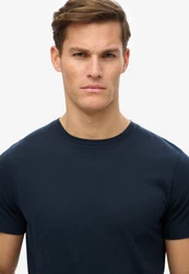 Superdry Rundhalsshirt CLASSIC ESSENTIAL TEE Dunkelblau/Lila