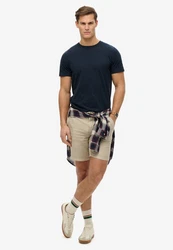 Superdry Rundhalsshirt CLASSIC ESSENTIAL TEE Dunkelblau/Lila