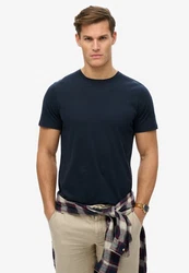 Superdry Rundhalsshirt CLASSIC ESSENTIAL TEE Dunkelblau/Lila