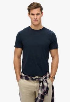 Superdry Rundhalsshirt CLASSIC ESSENTIAL TEE Dunkelblau/Lila