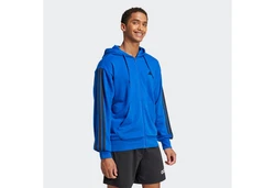 adidas Sportswear Kapuzensweatshirt Essentials 3S FT FZ HD Blau/Hellblau