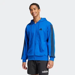 adidas Sportswear Kapuzensweatshirt Essentials 3S FT FZ HD Blau/Hellblau