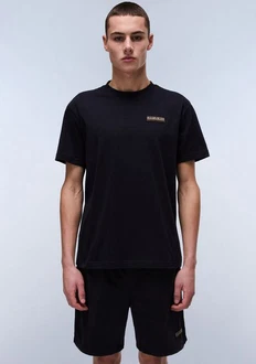 NAPAPIJRI T-Shirt 'S-IAATO' Schwarz/Dunkelblau