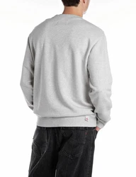 Replay Sweatshirt mit Stickerei Hellgrau/Grau/Silber/Dunkelrot