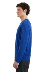 Marc O'Polo Rundhalspullover Blau/Hellblau