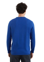 Marc O'Polo Rundhalspullover Blau/Hellblau