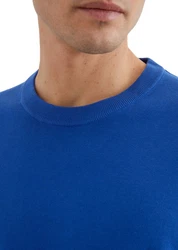 Marc O'Polo Rundhalspullover Blau/Hellblau