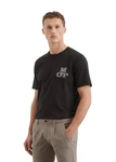 Marc O'Polo T-Shirt Schwarz/Grau/Khaki/Dunkelblau